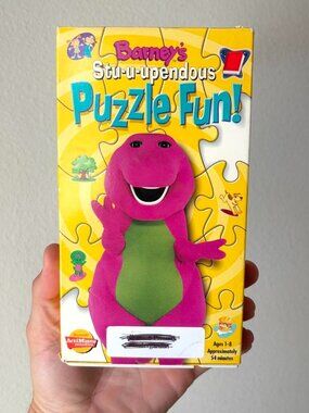 1997 Barney VHS Puzzle Fun Vintage Kids Movie